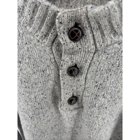 UNTUCKit Vangone Sweater Mens Size Large Lambswool Blend Gray Pullover Mock Neck - Picture 9 of 11